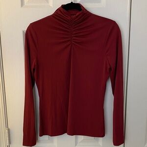 RACHEL Rachel Roy Burgundy Long Sleeve Top